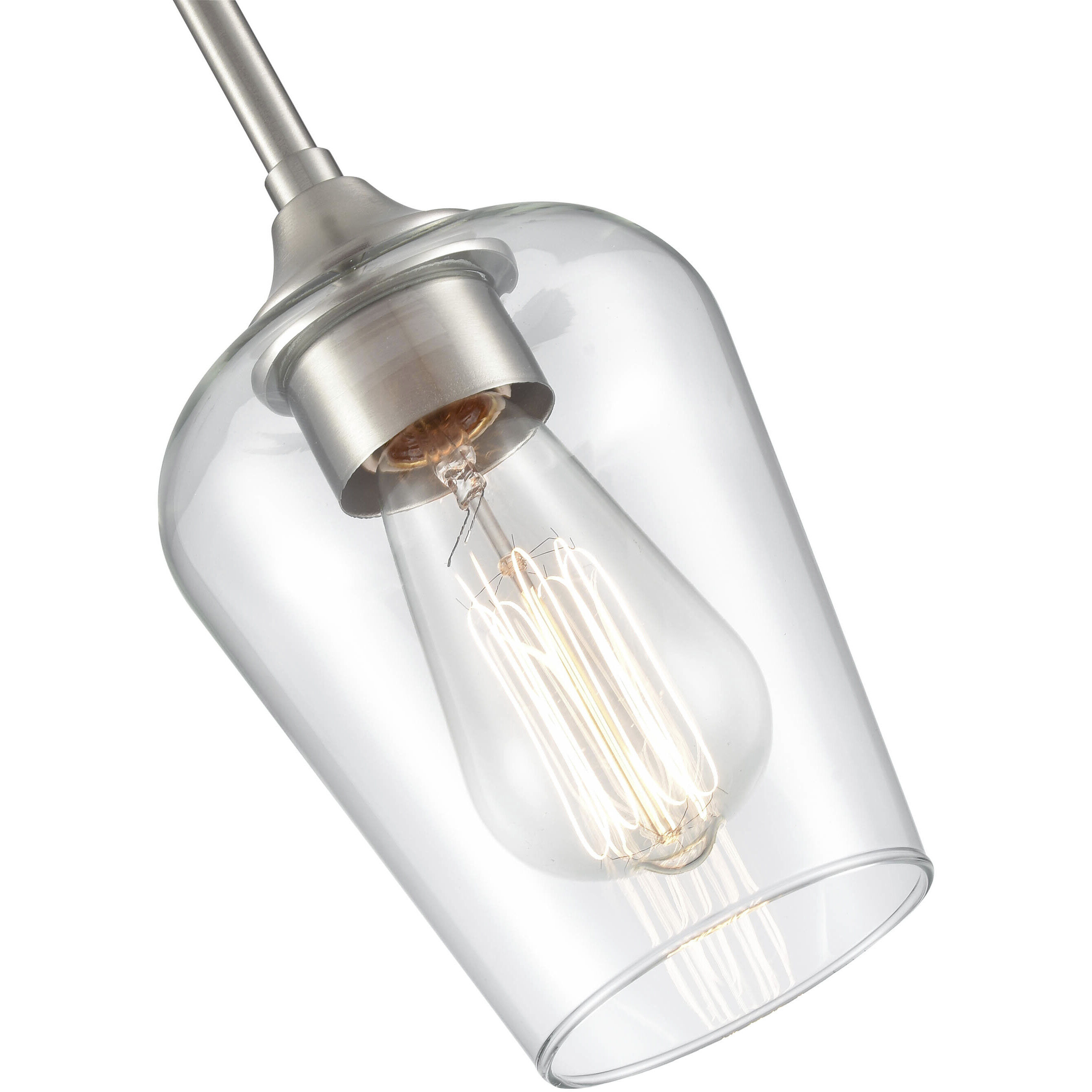 Ashford 1 Light 5.25 inch Brushed Nickel Mini Pendant Ceiling Light
